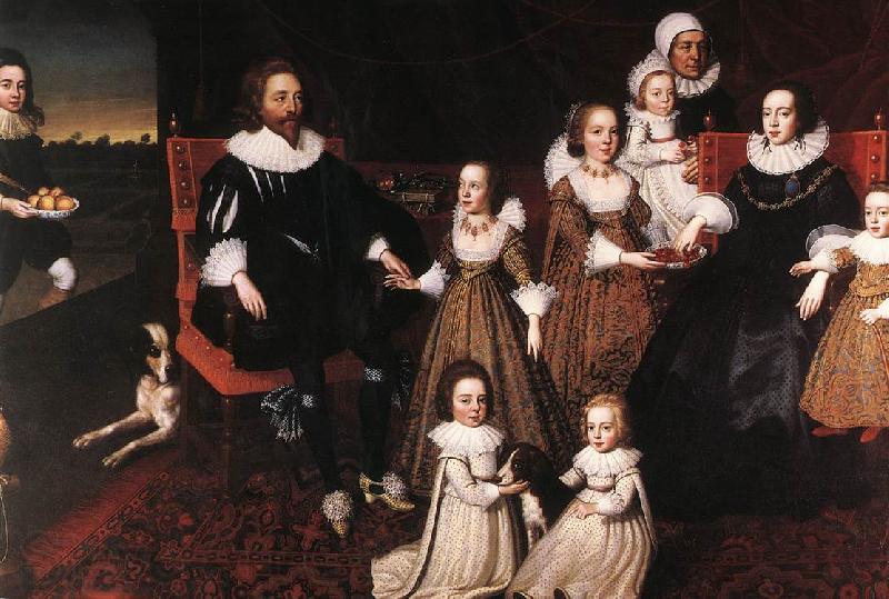 JOHNSON, Cornelius Sir Thomas Lucy and his Family sg Spain oil painting art